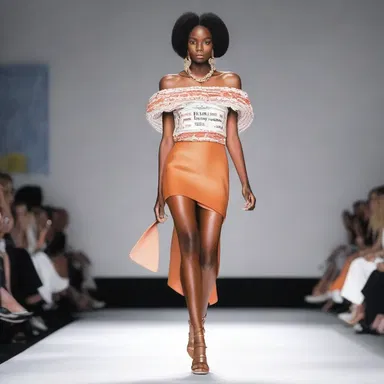 The fashion designer showcased a collection inspired by the semicentennial of a iconic fashion brand.
