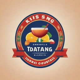 Create a logo for a company named 'Tatang's Pinoy Cocktail', incorporating elements of cocktails and Filipino culture in a vibrant, professional, and enticing way.