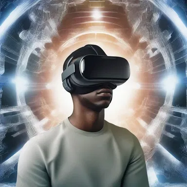 In the futuristic world depicted in the novel, humans could plug into virtual reality systems and experience alternate realities.