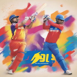 An action-packed poster for the Indian Premier League (IPL)