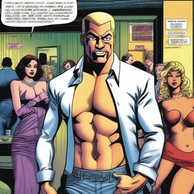 The comic book series introduced a new storyline centered around a strip show at a local nightclub.