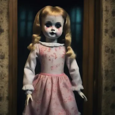 The autonomous doll came to life and terrorized the family in the creepy haunted house.