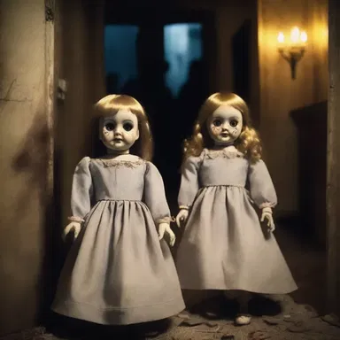 The autonomous doll came to life and terrorized the family in the creepy haunted house.