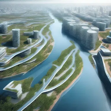 In the futuristic city, the engineer constructed a network of distributaries to divert excess water from the main river and prevent flooding.