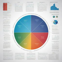 A detailed infographic illustrating various mathematical concepts using given data. The image should incorporate graphs, formulas, and symbols in a sophisticated and aesthetically pleasing manner.