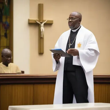 During the sermon, the pastor spoke against papism and emphasized the importance of a personal relationship with God.