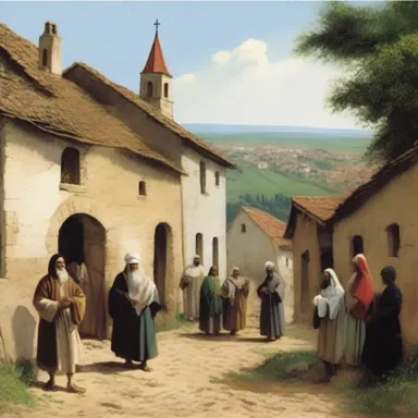 The small village became divided when the townsfolk debated over the influence of papism on their faith.