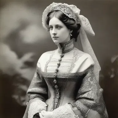 Victorian fashion was often influenced by religious themes, with elaborate outfits inspired by papism.