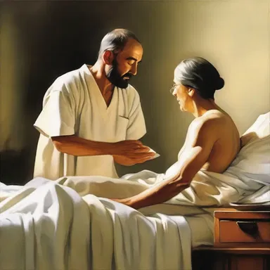 The god of healing was known for his compassionate bedside manner and ability to comfort the sick.