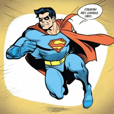 In the comic strip, the superhero's retrorse hair made him instantly recognizable.