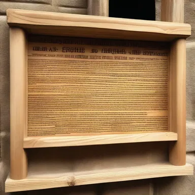 The carpenter's rule is mentioned in the religious scripture as a tool used by carpenters during the construction of the temple.