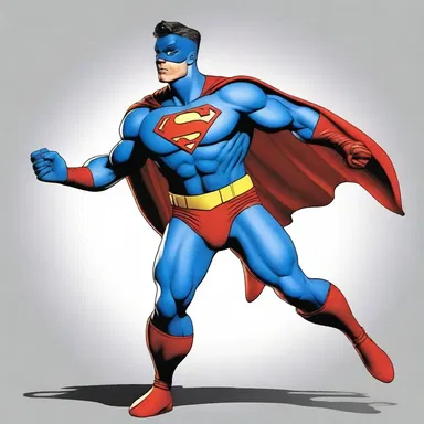 The superhero's powers were derived from an experimental enteral implant that enhanced his strength and agility.