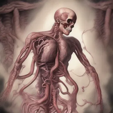 The author's descriptive narration vividly depicted the enteral journey of the protagonist through the treacherous realm of the intestines.