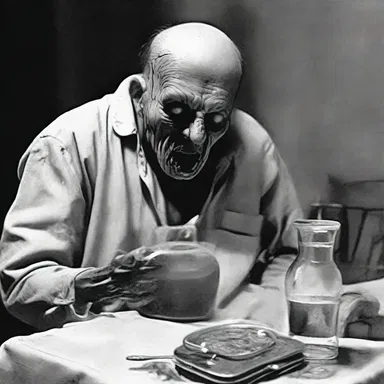 The main character in the novel experienced a terrifying nightmare after consuming an enteral potion.