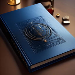 Create a logo featuring a blue book with the title 'Successful Styles' embossed on the cover in elegant font.