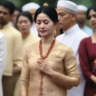 Despite attending the religious ceremony, she seemed unconcerned about the spiritual significance of the event.