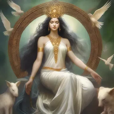 Just like the goddess of serenity in mythology, she appeared completely unconcerned amidst chaos and turmoil.