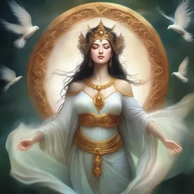 Just like the goddess of serenity in mythology, she appeared completely unconcerned amidst chaos and turmoil.