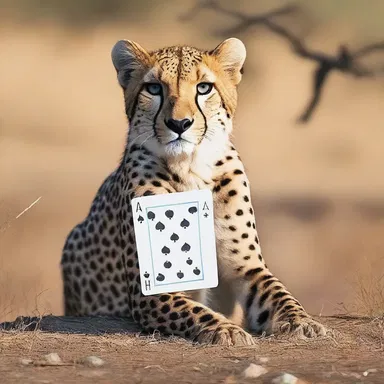 Why don't blue-eyed people like to play cards in the wild? Because there are too many cheetahs!