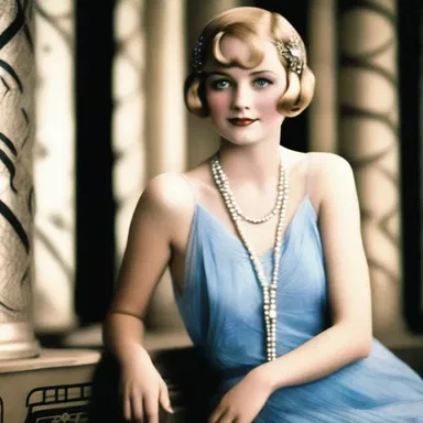 In F. Scott Fitzgerald's novel The Great Gatsby, the character of Daisy Buchanan is described as a beautiful blue-eyed woman.