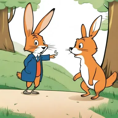 In the cartoon, the clever rabbit managed to outwit the mischievous fox at every turn.