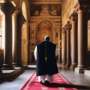 The priest manages the daily prayers and rituals in the church.