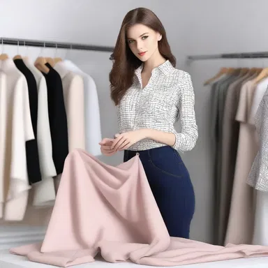 The fashion designer manages the creation and presentation of new clothing designs.