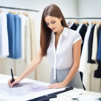 The fashion designer manages the creation and presentation of new clothing designs.