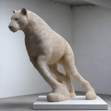 The artist managed to create a stunning sculpture by manipulating the materials in a unique way.