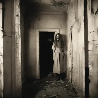 She could never manage to come to terms with the horrifying images she saw in that haunted house.