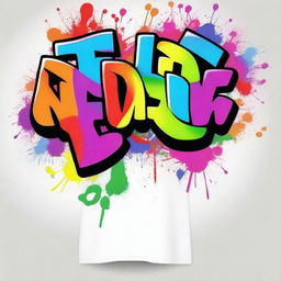 A high-resolution digital art showcasing a white T-shirt design