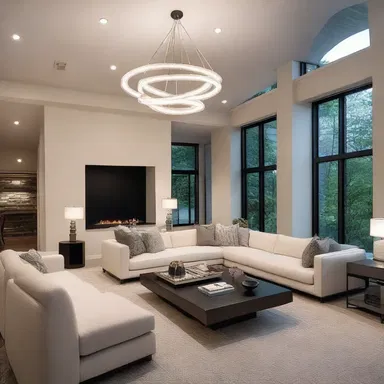 The interior designer fine-tuned the lighting in the room, creating an ambiance that perfectly complemented the modern aesthetic.
