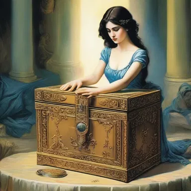 Are we so easily deceived by the promises of power and wealth, just like Pandora who could not resist opening the forbidden box?