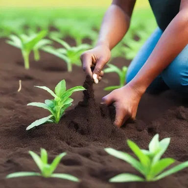 In some religious beliefs, it is customary to fertilize the ground before planting crops as a symbol of fertility and abundance.