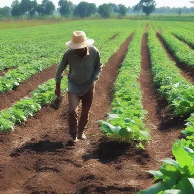The documentary on organic farming showed how farmers carefully fertilize their fields using natural compost, highlighting the importance of sustainable practices in agriculture.