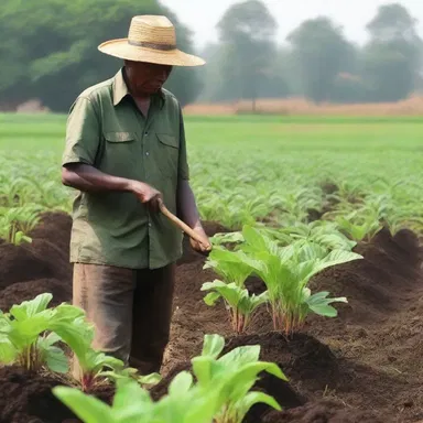 The documentary on organic farming showed how farmers carefully fertilize their fields using natural compost, highlighting the importance of sustainable practices in agriculture.