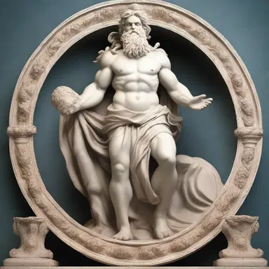 In Greek mythology, the god Zeus was responsible for the creation of the world after a period of shattered chaos.
