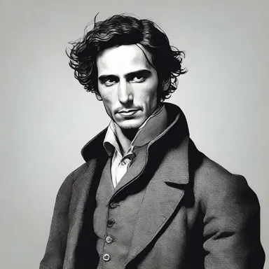 The protagonist in the novel was described as a lofty figure with a commanding presence.