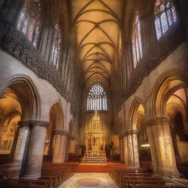 The cathedral had a lofty spire that reached towards the sky, adding to its awe-inspiring beauty.