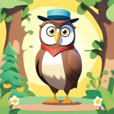 The animated children's show featured a wise and lofty owl character who taught the young viewers valuable life lessons.