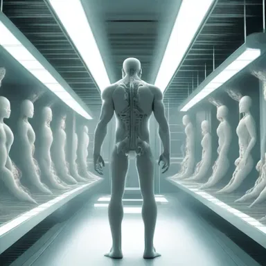 In the futuristic world of the novel, humans are homogenised through advanced genetic engineering.