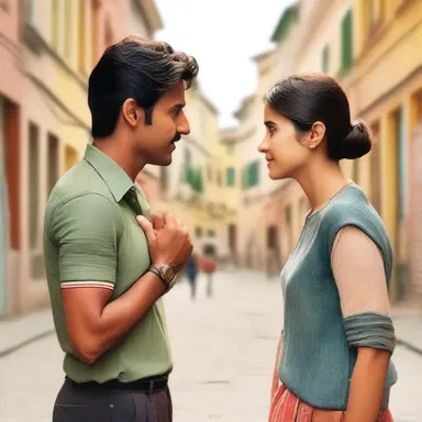 In the romantic movie, the two main characters come from different social classes and must overcome their homogenised backgrounds to be together.
