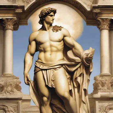 In Greek mythology, Apollo was often depicted as a dashing god, known for his stylish appearance and charming manners.