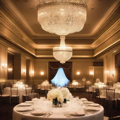 The dashing chandelier added a touch of elegance to the luxurious ballroom.