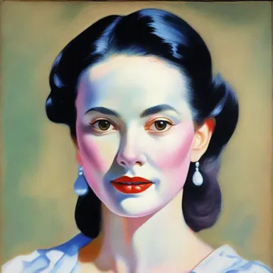 The author used a descriptive style, painting a vivid image of the character's pearly complexion.