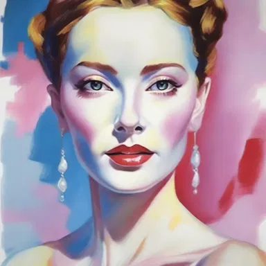 The author used a descriptive style, painting a vivid image of the character's pearly complexion.