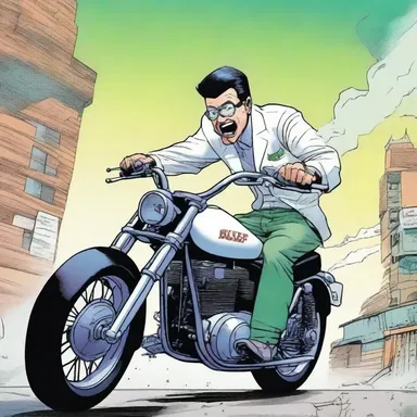 In the action-packed comic series 'The Dentist', the protagonist battles villains with his super-powered pearly choppers.