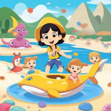 In the cartoon series, the lovable characters often go on exciting adventures in the littoral zone, exploring the sandy beach and underwater wonders.