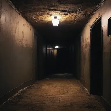 The haunted house was designed with a terrific layout, featuring dimly lit corridors and hidden rooms.