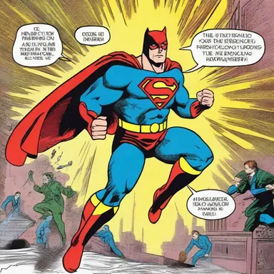 The superhero's powers were so terrific that they could save the world in a single comic book issue.